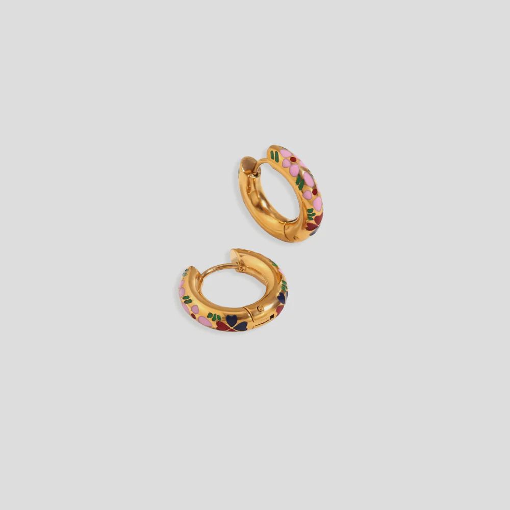 The Blonde Chaos Blooming Hoops SS