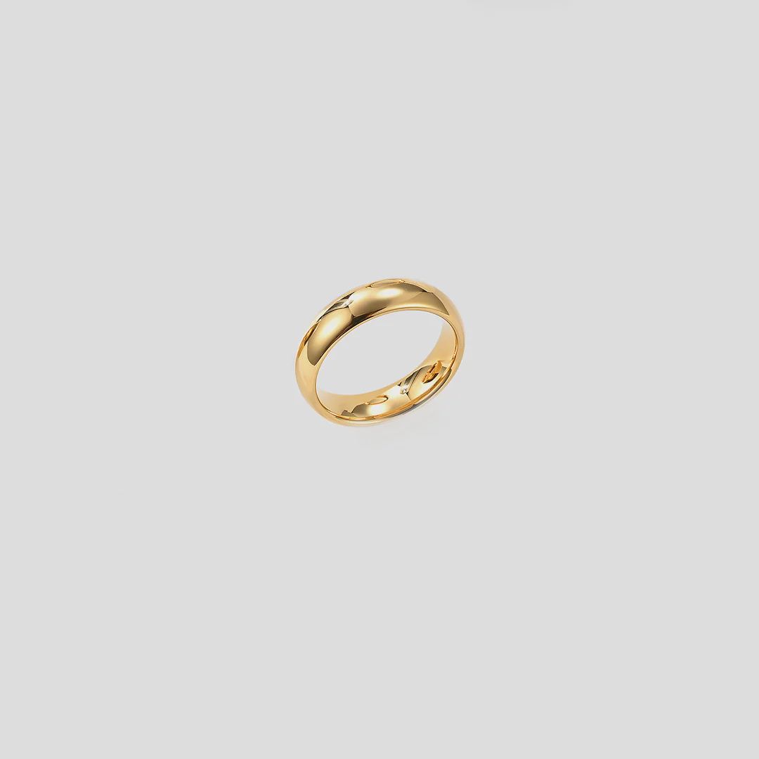 The Blonde Chaos Wedding Band Ring SS
