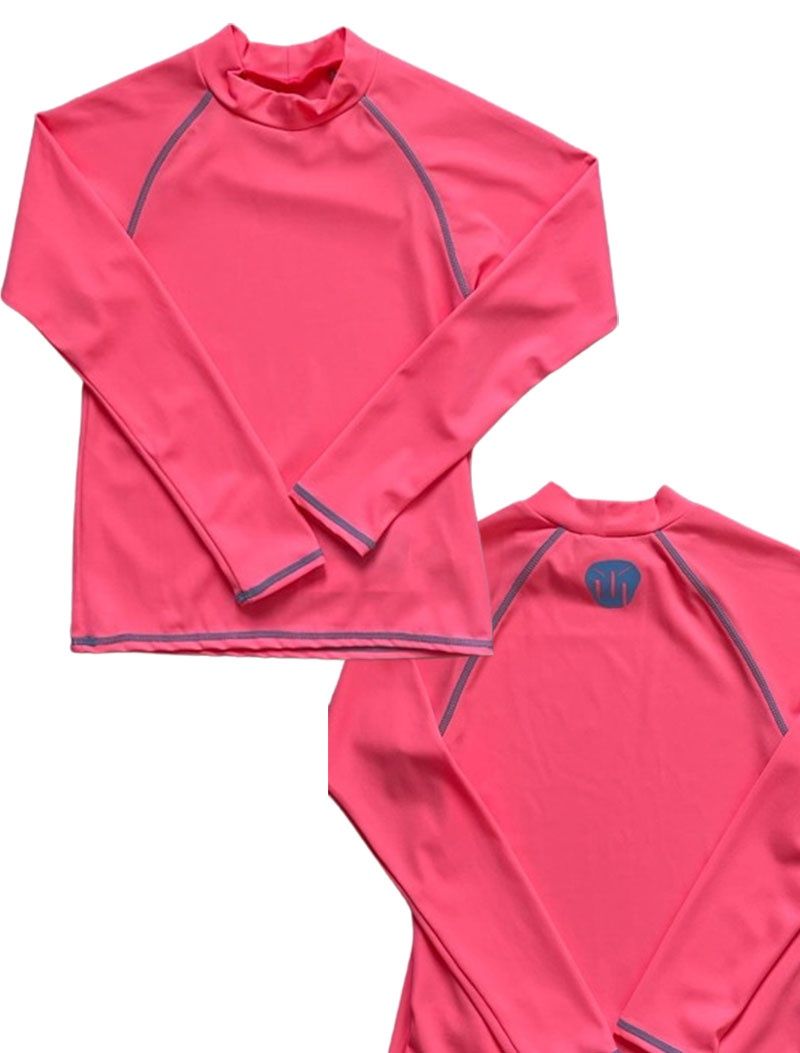 #Meraki Rashies plain Kids, Colour: Coral, Size: 3-4