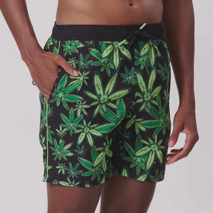 Holmes Bros Marley Swim Short, Colour: Green, Size: S