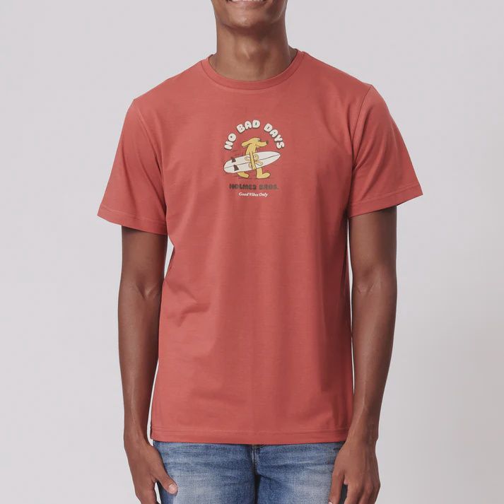 Holmes Bros No bad days tee, Colour: Tandoori Spice, Size: S