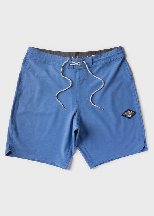 Vissla Solid Sets 18.5 Boardshort, Colour: Blue, Size: 32