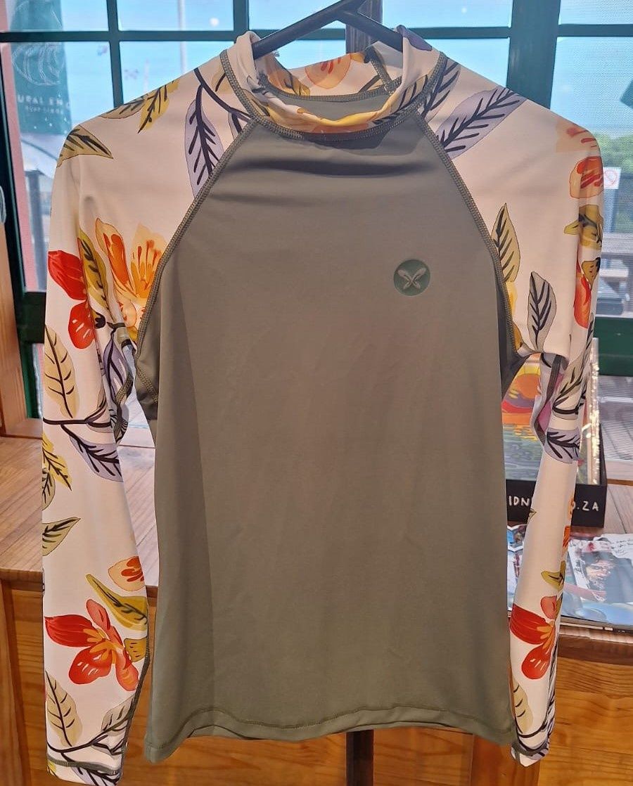 Lizzy Kinkajo L/S Rashie, Colour: Botanical Brushstroke, Size: S