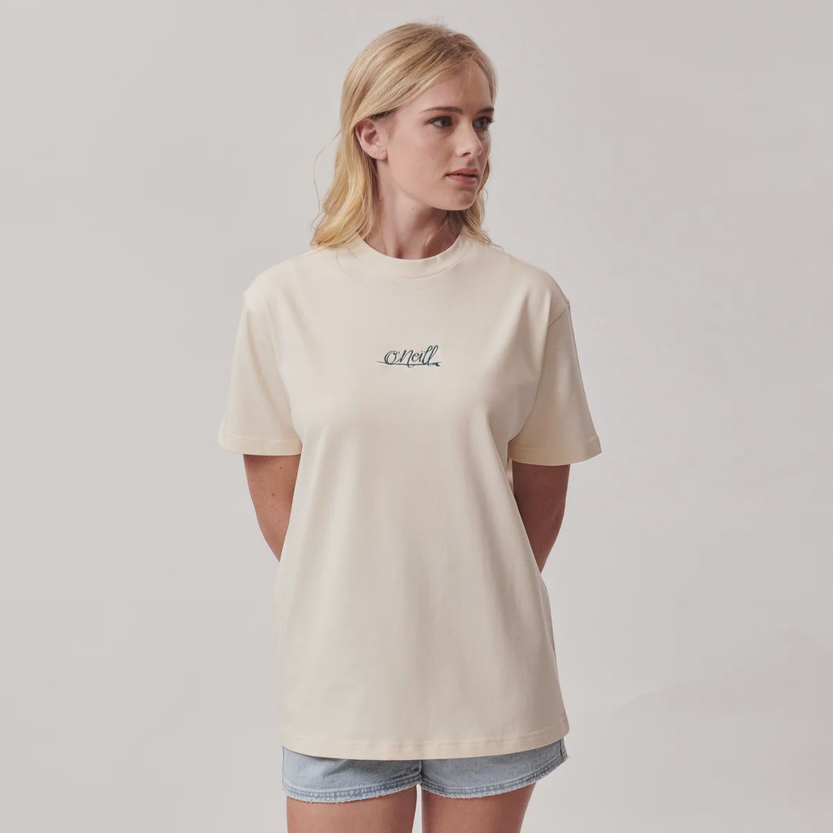O'Neill Script Ss Tee, Colour: White Dune, Size: XS
