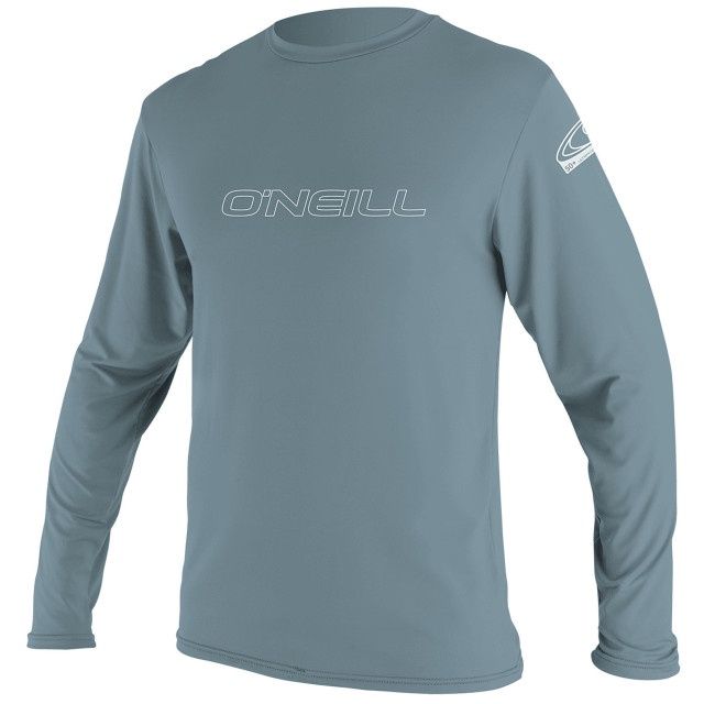 O&#39;Neill Basic Skins Ls Sun Shirt, Colour: Dusty Blue, Size: S