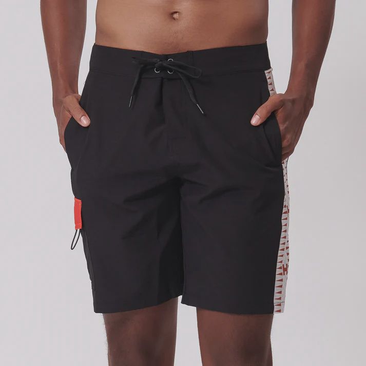 Holmes Brother Ziggy Boardshort, Colour: Black, Size: 30