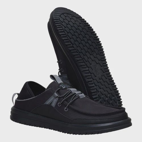 Hey Dude Bradley Blipper Nylon, Colour: Black, Size: M8(UK7)
