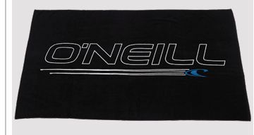 O'Neill Hydrolock towel, Colour: Black