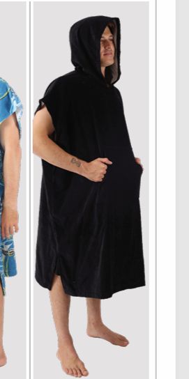 O'Neill original poncho, Colour: Black