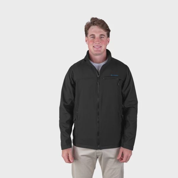 Doja Mens Zip-Thru Jacket Black, Colour: Black, Size: L