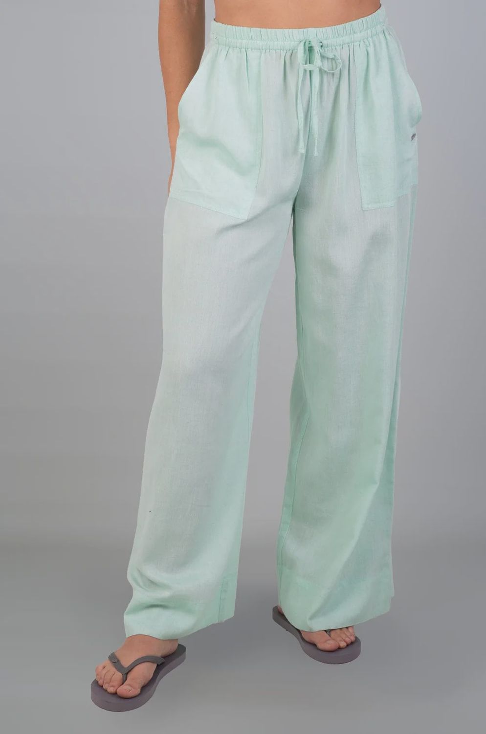 Lizzy Cloudiya - Ladies Elasticated Pant, Colour: Mint, Size: S