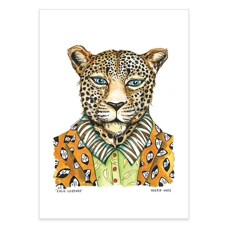 #Ingrid Nuss Zulu Leopard, Size: A6