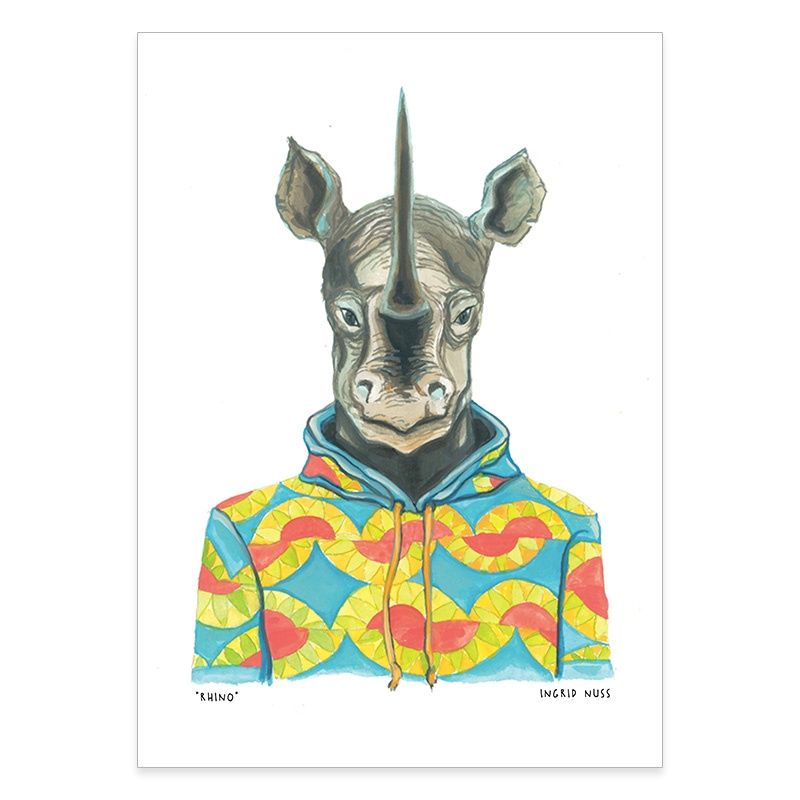 #Ingrid Nuss Rhino, Size: A6
