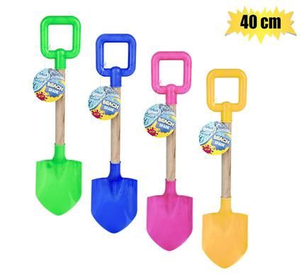 Beach spade wooden handle, Colour: Blue