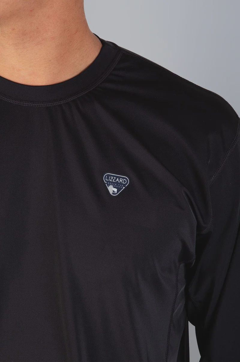 Lizzard Convex Mens L/S Rashie, Colour: Black, Size: S