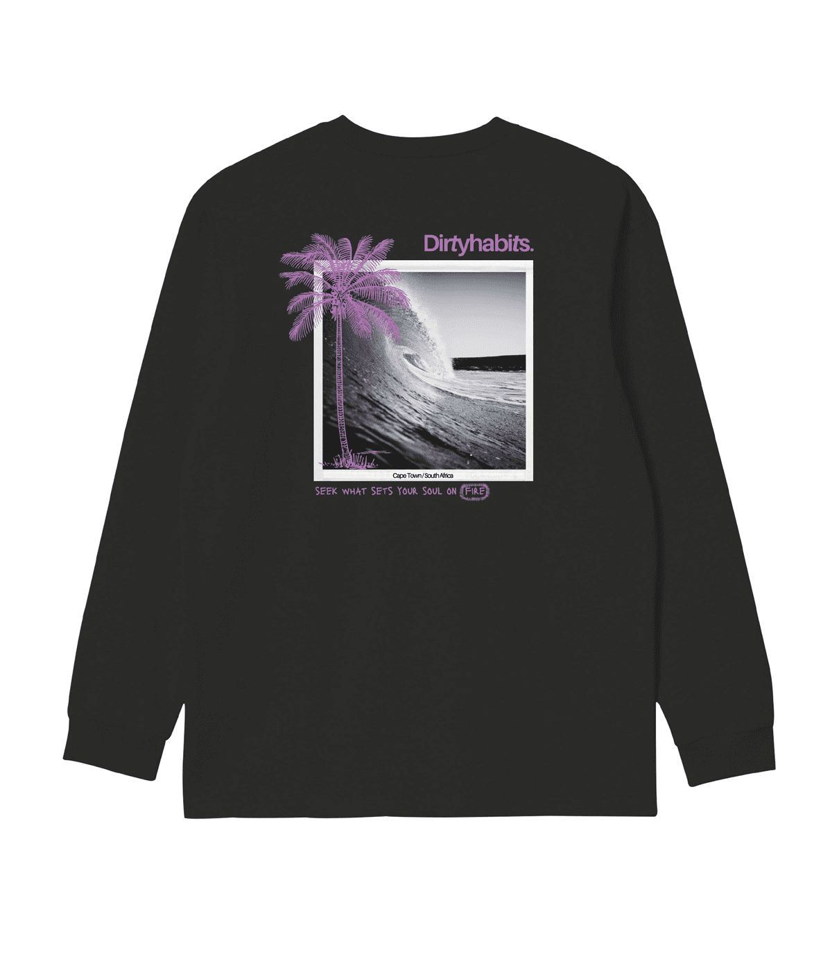 Dirty Habits Polar LS, Colour: Washed Black, Size: XS