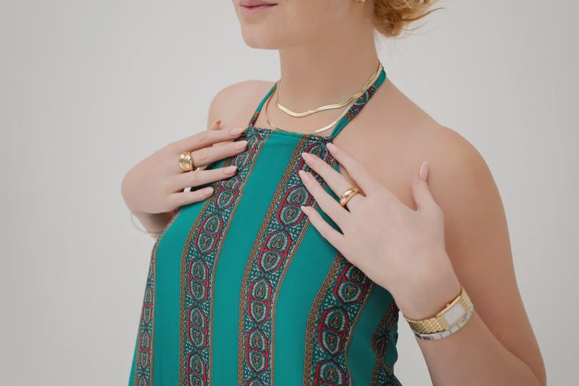 #Sunseed Threads Sienna Maxi Dress, Colour: Turq. Paisley, Size: S/M