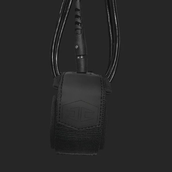 Hurricane 7mm 6ft DBLSwivel Leash, Colour: Midnight Black, Size: 6', Thickness: 7mm