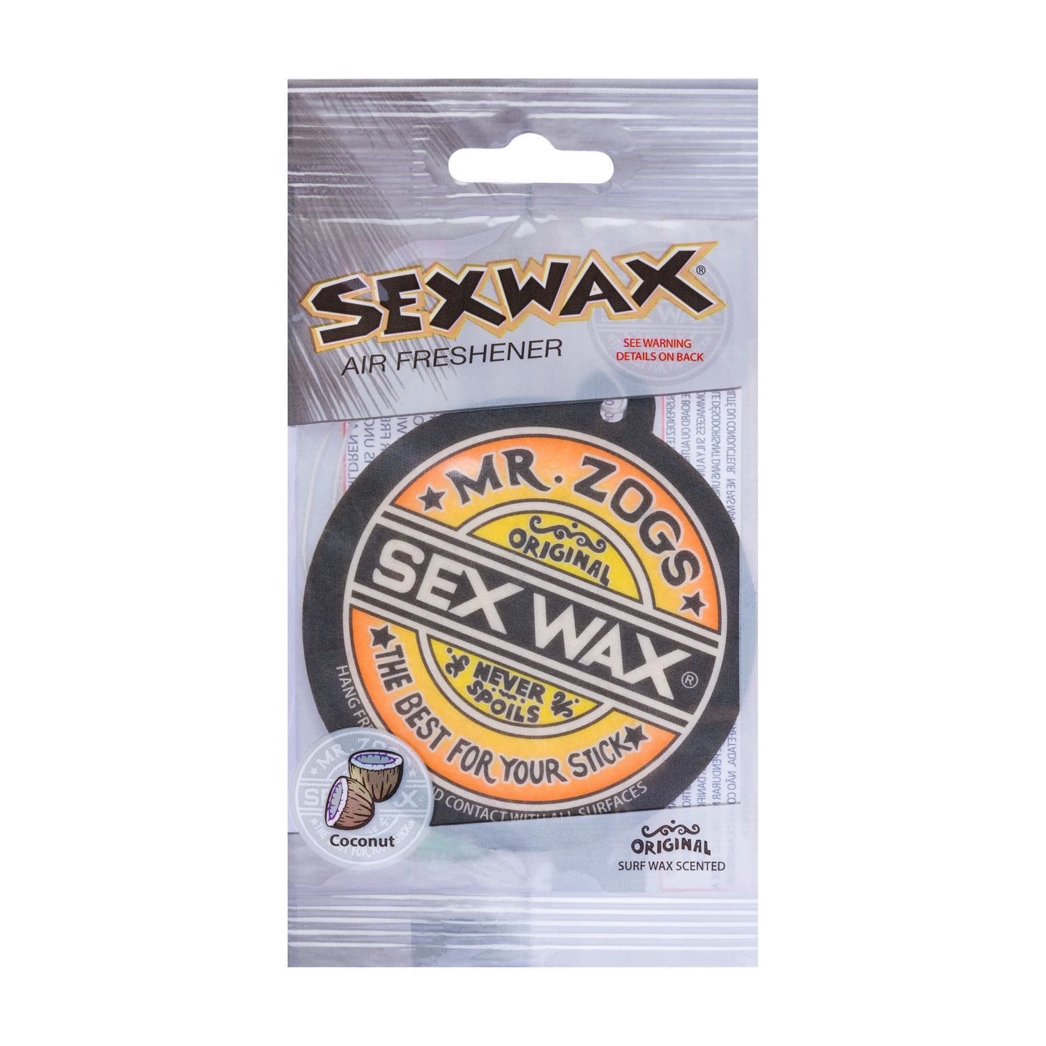 Sex Wax 3 Airfreshner, Scent: Coconut