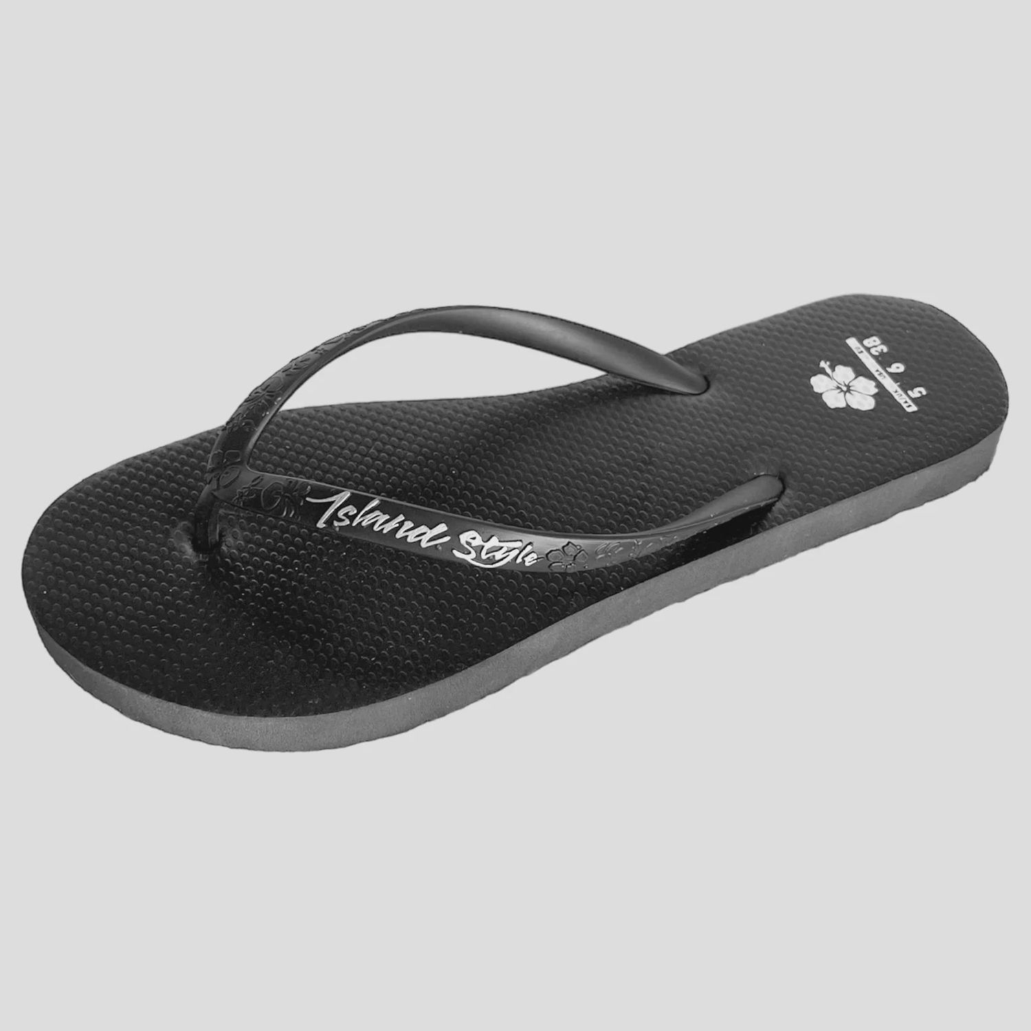 Island Style Ladies Mermaid Slops, Colour: Black, Size: 3