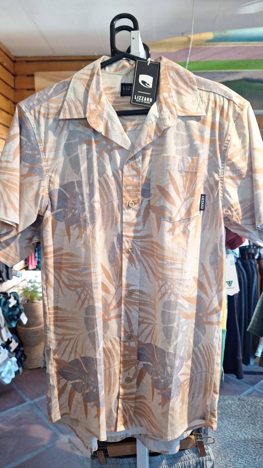 Doyo Mens Button Up Foliage, Size: S