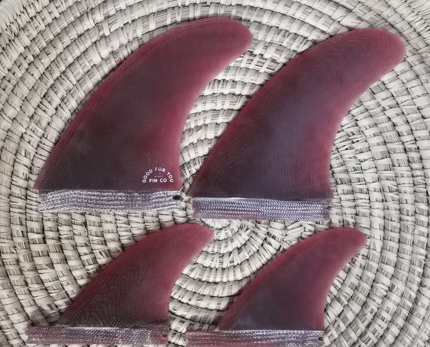 Good For You Fins Quad Fin, Colour: Red