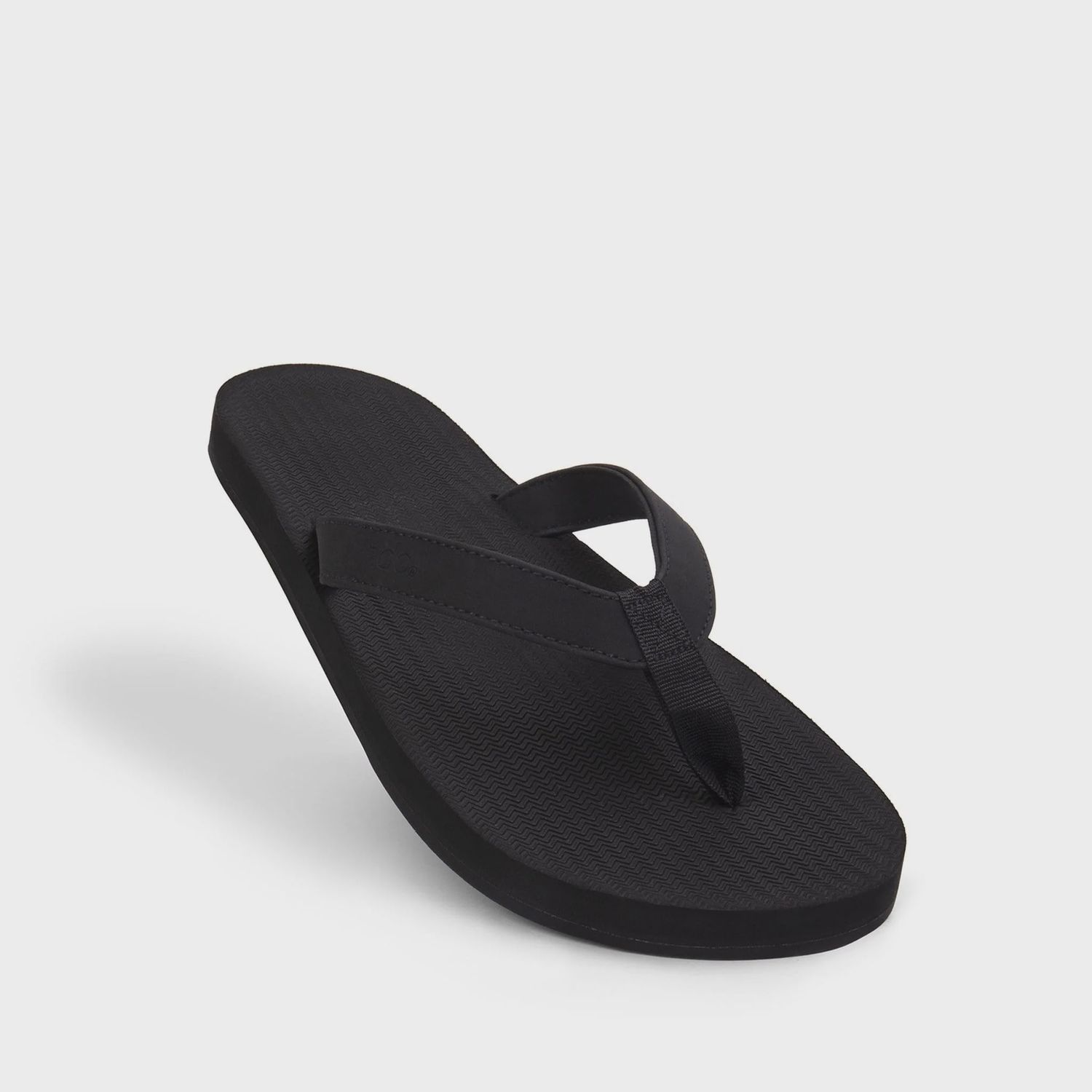 indosole Men's ESSNTLS Flip Flop, Colour: Black, Size: 7/8