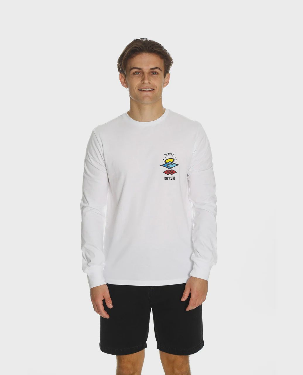 Rip Curl Search Icon L/S Tee, Colour: White, Size: M