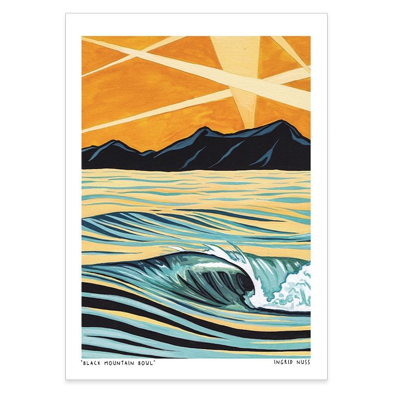 #Ingrid Nuss Black Mountain Bowl, Size: A3