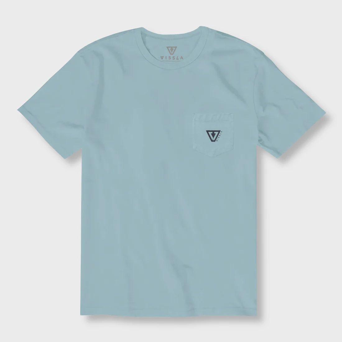 Vissla Established Premium PKT Tees, Colour: Chambray, Size: XS