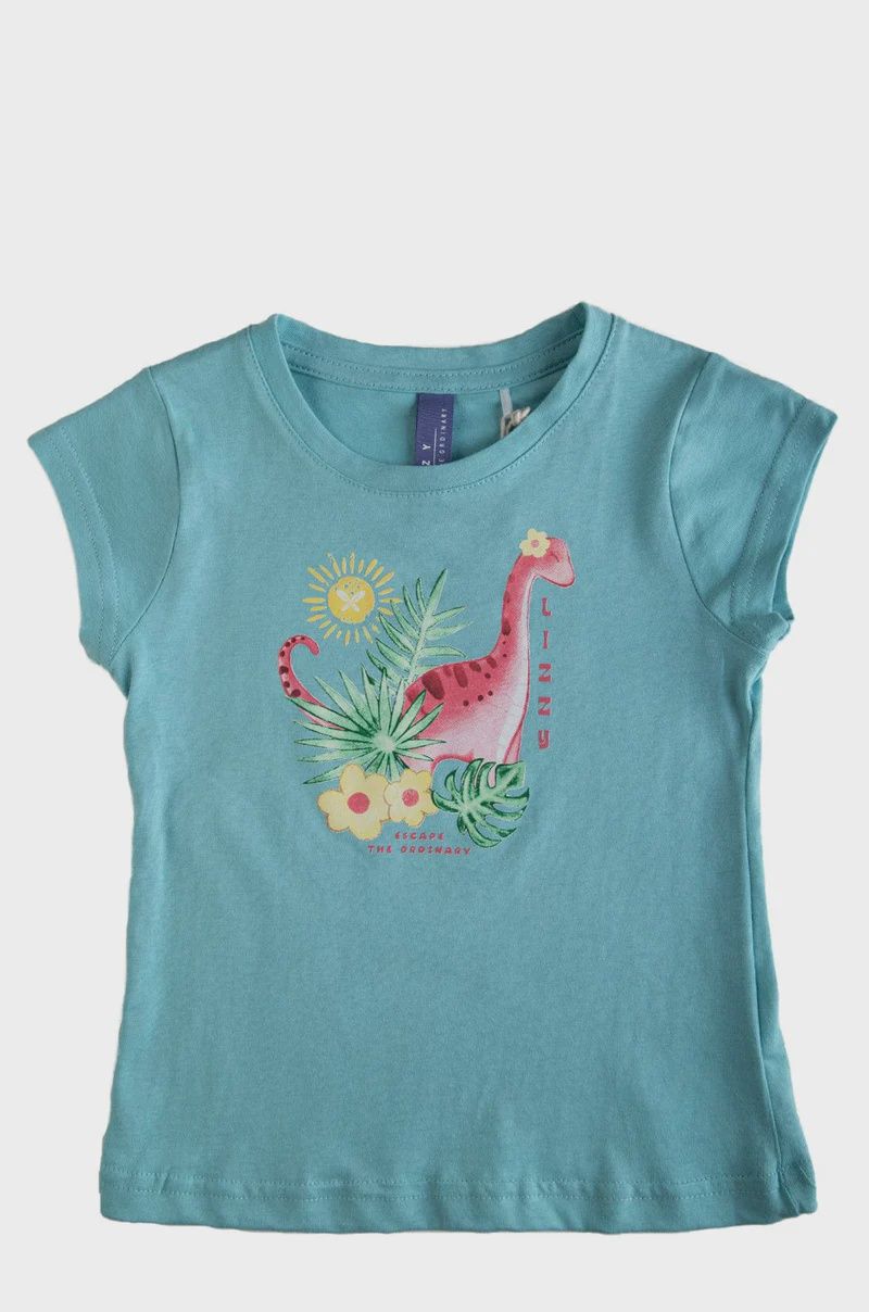 Lizzy Spinelle - Tot Girls Tee, Colour: Light Blue, Size: 1/2
