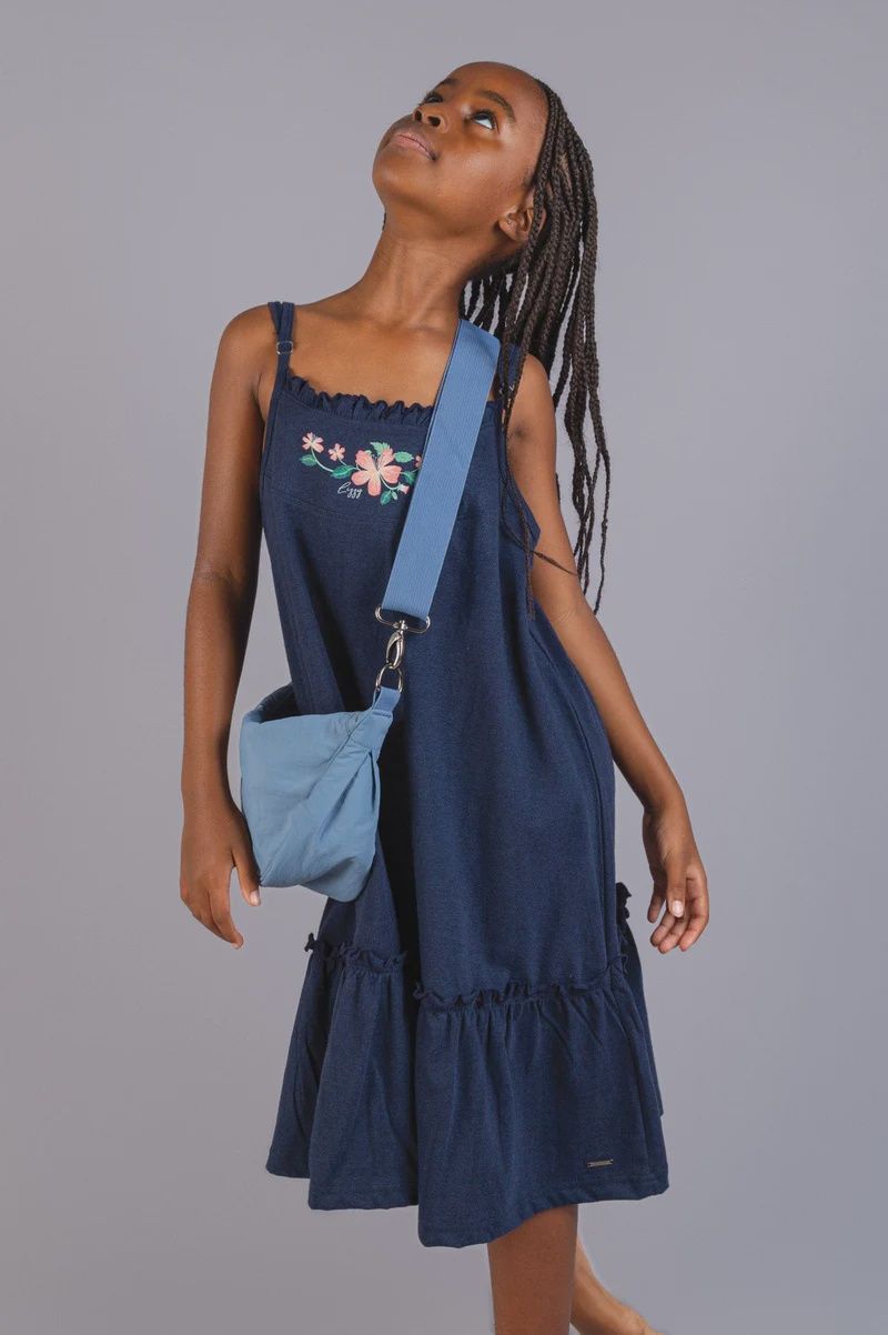 Lizzy Queenzie - Teen Girls Dress, Colour: Navy, Size: 6/7