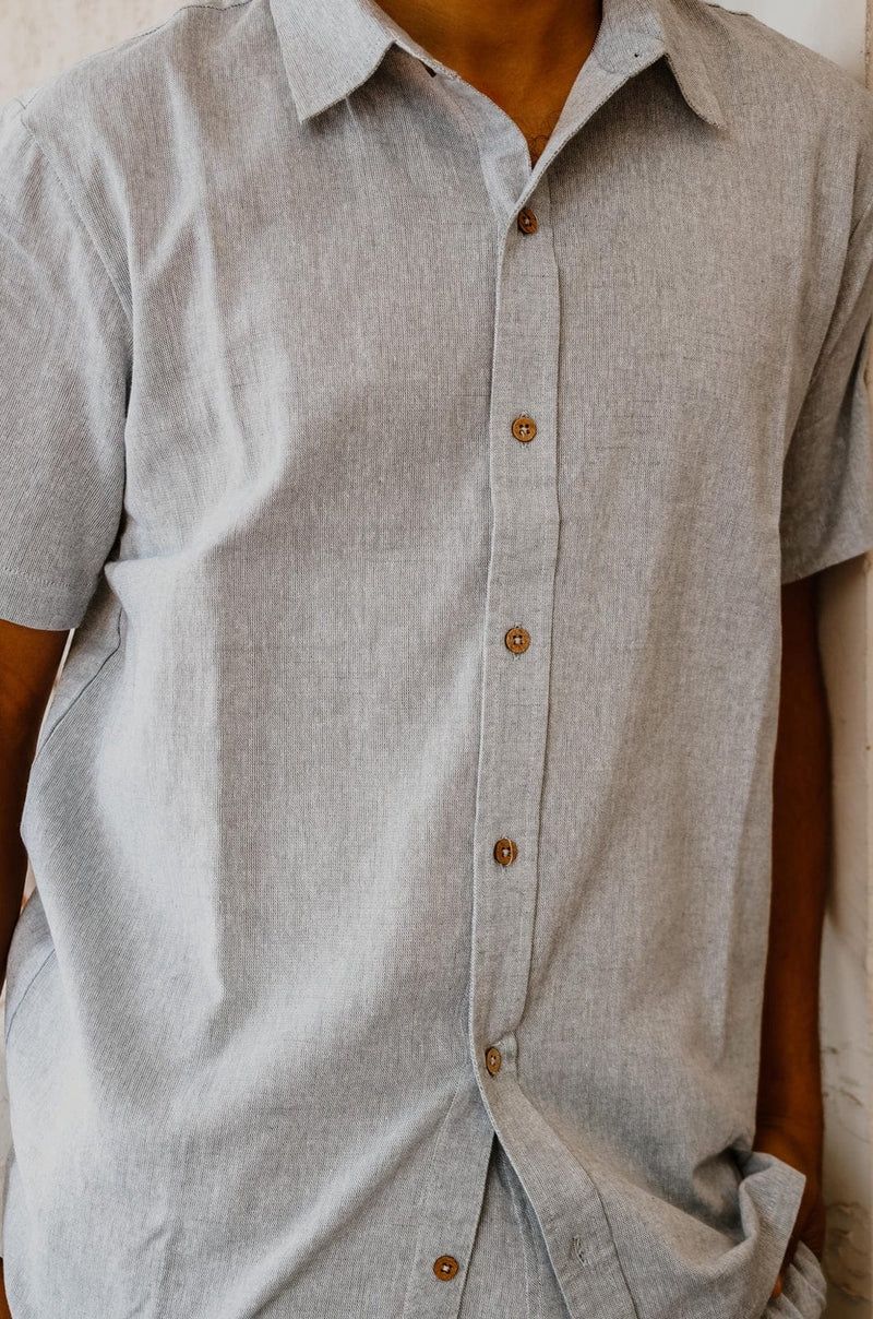 Lizzard Zale - Mens Button Up, Colour: Stormy Weather, Size: S