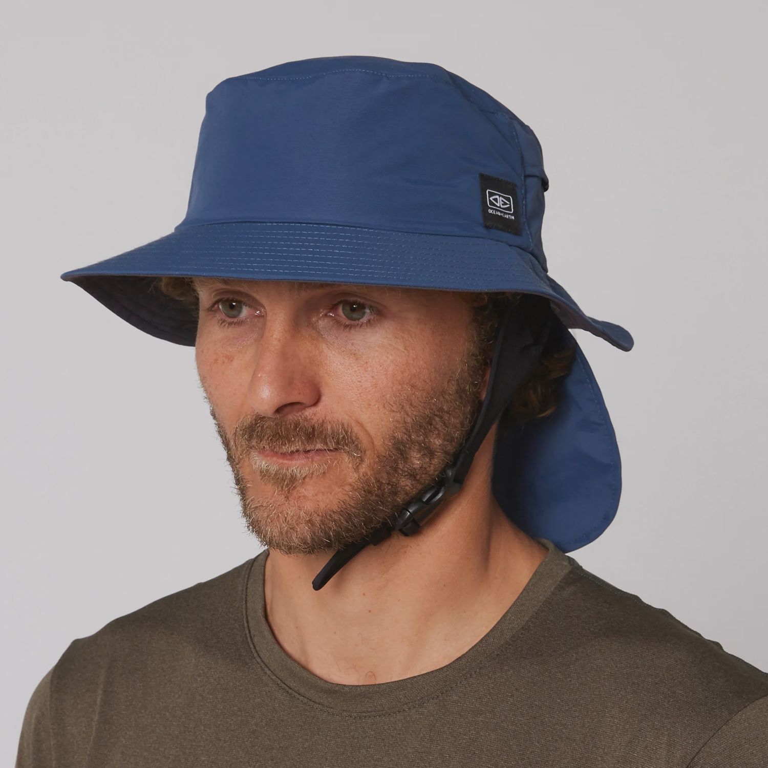 Ocean &amp; Earth Surf Hat Indo Stiff Peak / Navy, Size: S