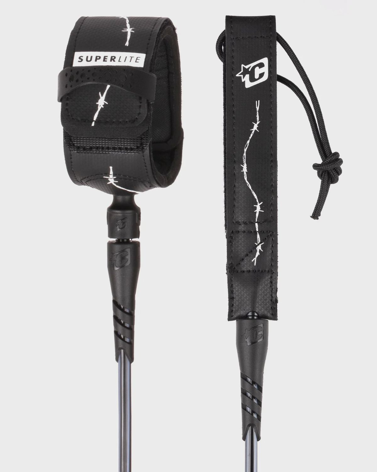 Creatures of Leisure SUPERLITE PRO 6ft 7mm, Colour: BLACK WHITE BARBED WIRE