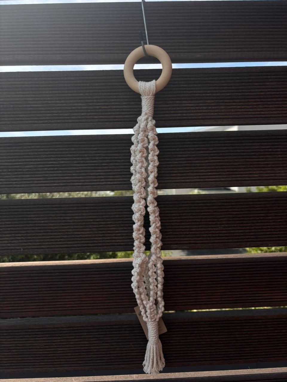 #The Wild Repose Macrame Plant Hanger, Colour: Beige Small