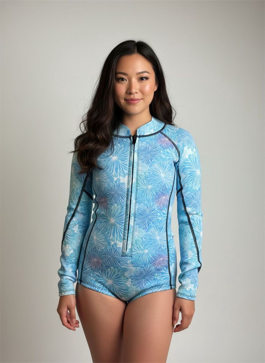 #Meraki Girls Longsleeve Springsuits, Colour: Anenome, Size: 8