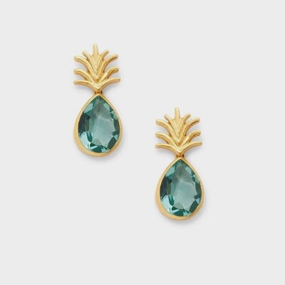 Julie Vos Gold Pineapple Earrings