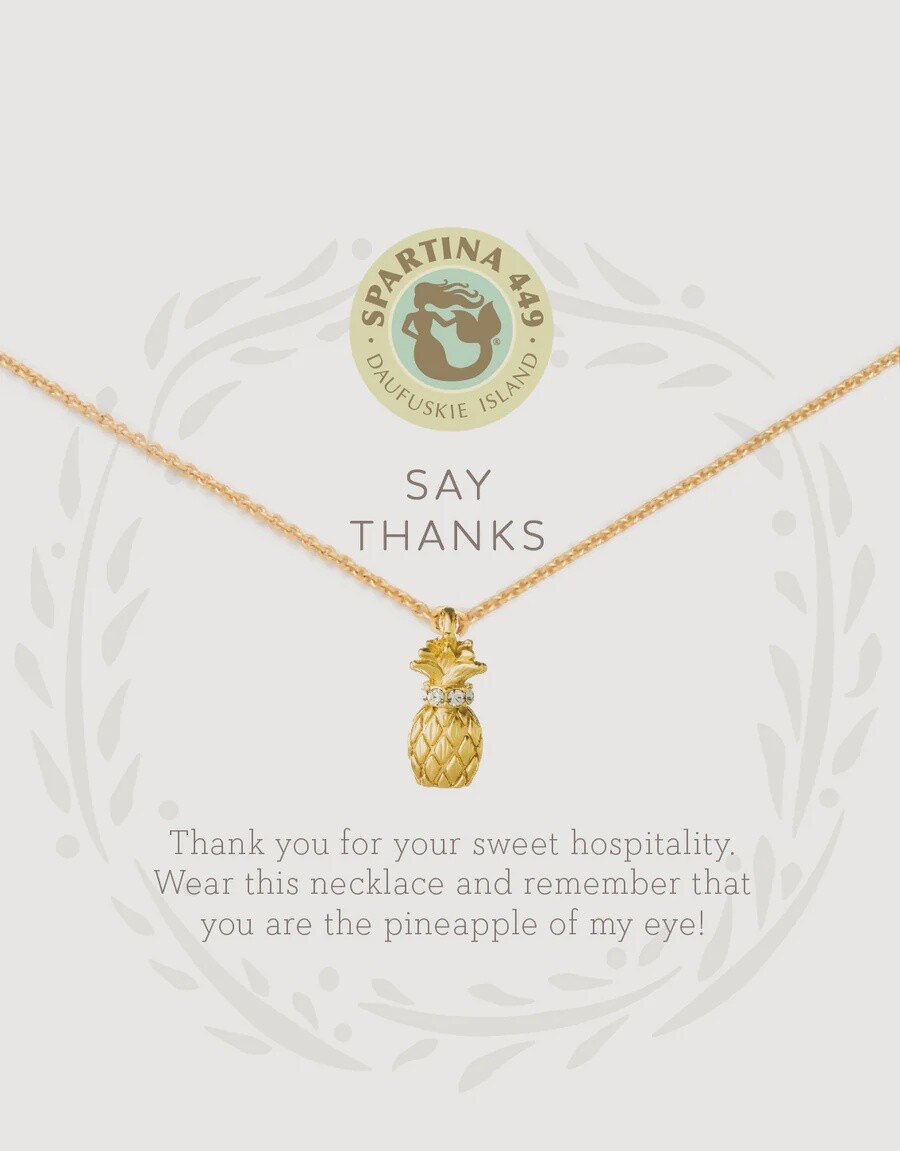 Spartina 449 Sea La Vie Necklace Thanks/Pineapple