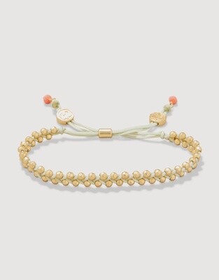 Spartina Friendship Bracelet Sage/ Gold Beads