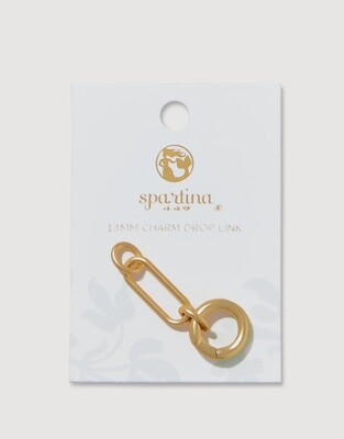 Spartina Drop Link Charm Link 13mm Gold
