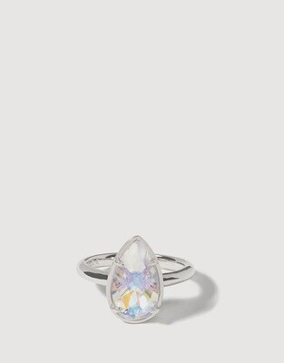 Spartina Mermaid Glass Dewdrop Ring Iridescent Rod 8