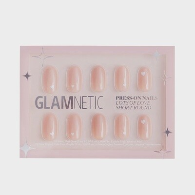 Glamnetic Lots of Love Short Round Press-On Nails