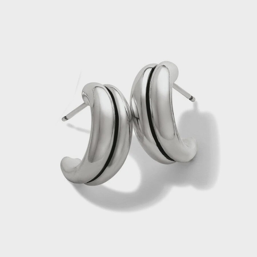 Brighton Pretty Tough Groove Post Hoop Earrings