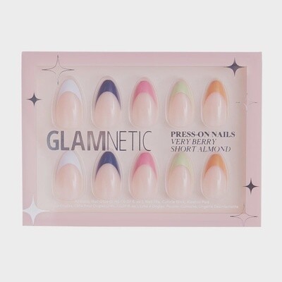 Glamnetic Very Berry Short Almond Press-On Nails