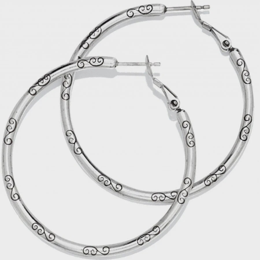 Brighton Large Hoop Charm Earrings