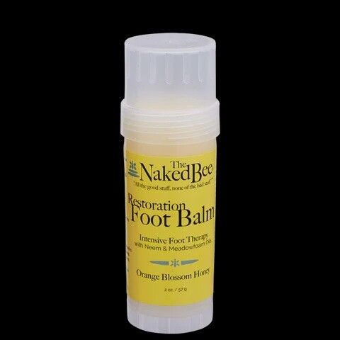 The Naked Bee Restoration Foot Balm Orange Blossom Honey