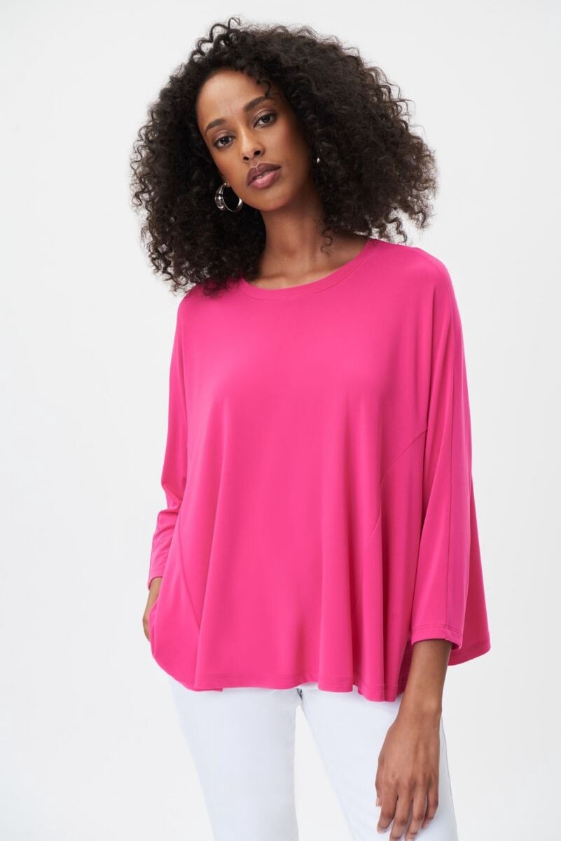Joseph Ribkoff Dazzle Pink Top