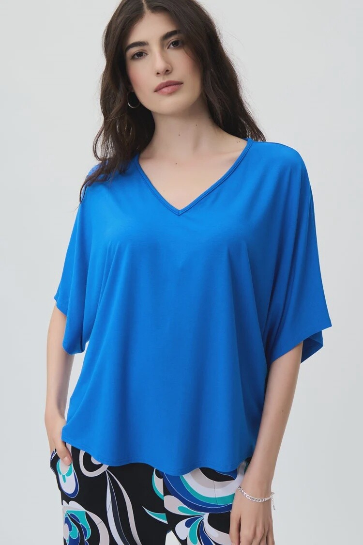 Joseph Ribkoff Dolman Sleeves Boxy Top, Size: 4