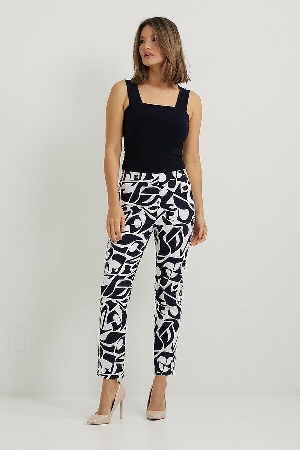 Joseph Ribkoff Abstract Print Cropped Pants, Size: 4